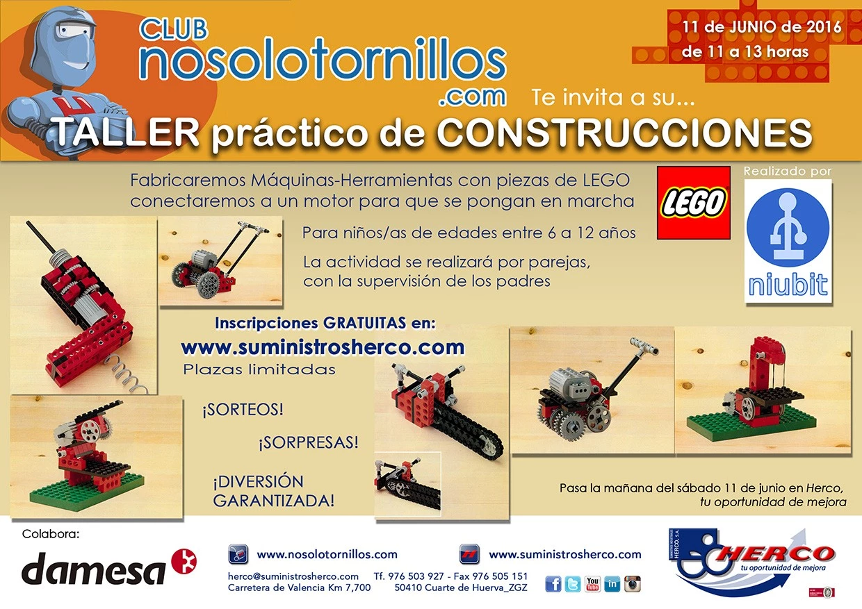 CONSTRUYE TUS HERRAMIENTAS DE BRICOLAJE CON LEGO Y DAMESA