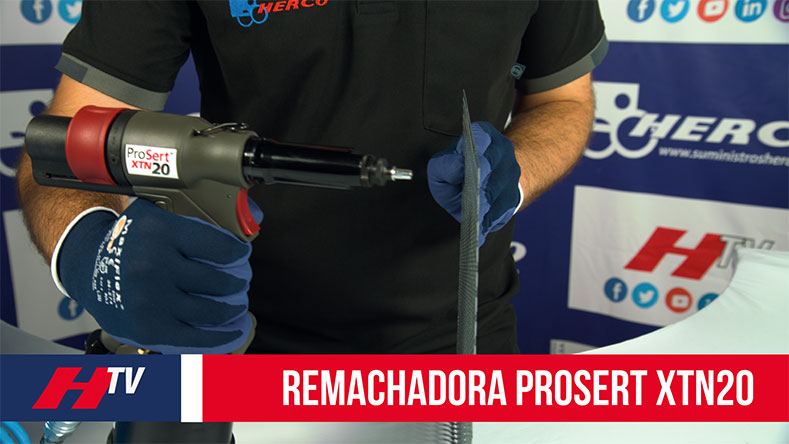 Remachadora Prosert XTN20 para remachar tuercas sin esfuerzo