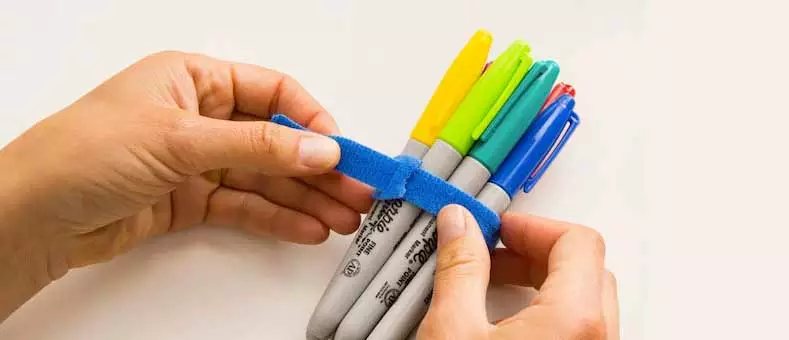 Bridas reutilizables textiles multicolor ONE-WRAP® de Velcro