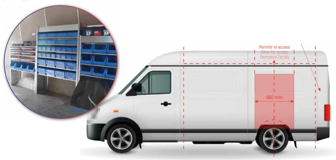 Sistemas de estanterías para furgonetas Tayg Car