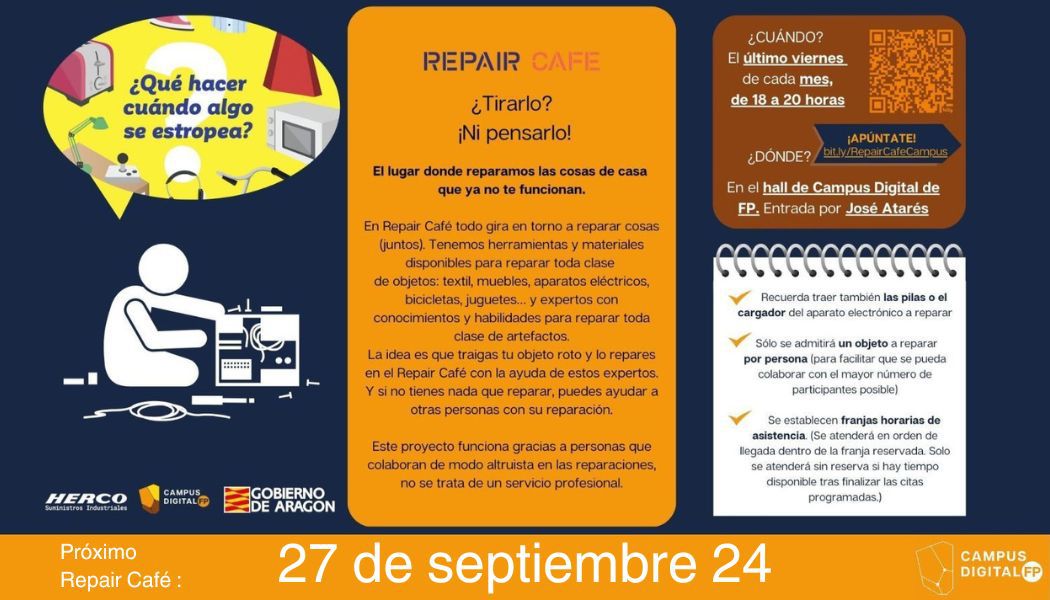 ¡Vuelven los Repair Café de Suministros Herco!