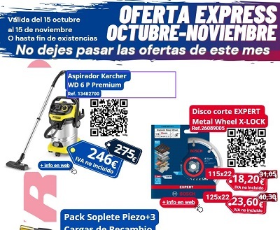 Oferta Express del Mes Octubre-Noviembre