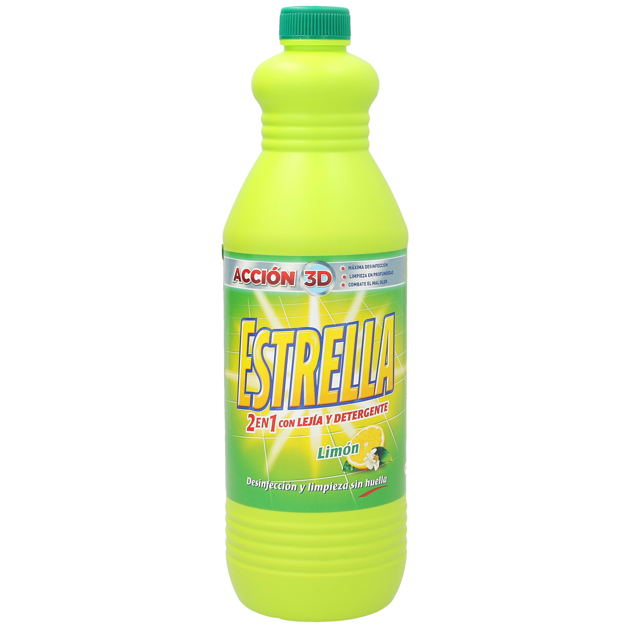 Pack de 6 botellas de Lejía con detergente Estrella en formato de 1,5  litros por 7,74€!!