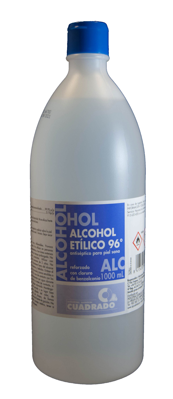 ALCOHOL ETILICO GRADO 96, 1 LITRO, PARA USO DESINFECTANTE Y MÁS :  : Productos Handmade