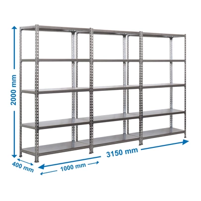 Pack 3 simonclick plus 5/400 galva/galva 2000x1000x400