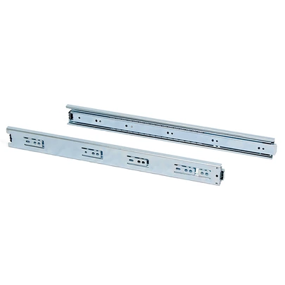 Juego de guías de bolas para cajones con extracción total, altura 45 mm