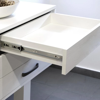 Emuca Lote de 5 juegos de guías para cajones, de bolas, altura 45mm, profundidad 500mm, extracción total, con push, cierre suave, Cinca