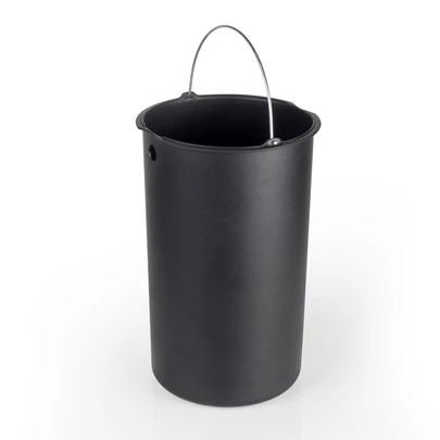 Emuca Contenedor de reciclaje exterior circular Recycle, apertura de la tapa mediante sensor de movimiento, 1x20litros, Acero inoxidabl