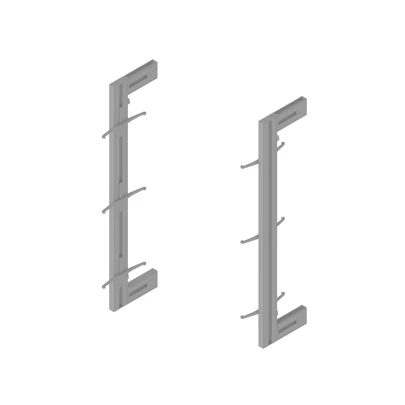 Kit estructura modular Zero con herrajes para el montaje de fijación a pared