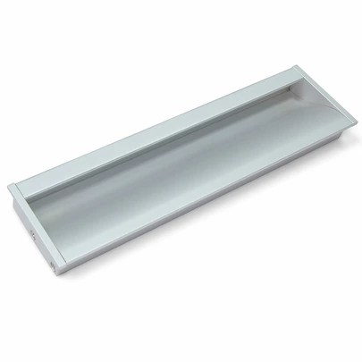 Emuca Lote de 5 tiradores para mueble Bologna, L190mm, intereje 160mm, Aluminio, Anodizado mate