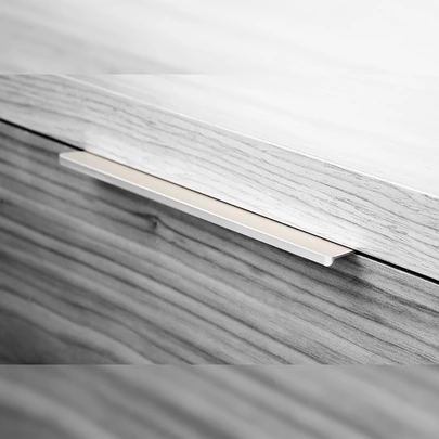 Emuca Lote de 10 tiradores para mueble Setubal, L104mm, intereje 64mm, Aluminio, Anodizado mate