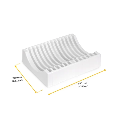 Emuca Organizador de platos para muebles, capacidad para 13 platos