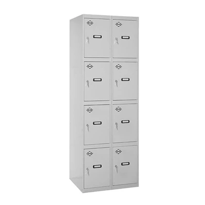 Simonlocker prof.mon.4 puerta 2/8 300 (600) gris 1800x600x500