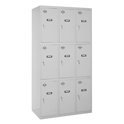 Simonlocker prof.mon.3 puerta 3/9 300 (900) gris 1800x900x500