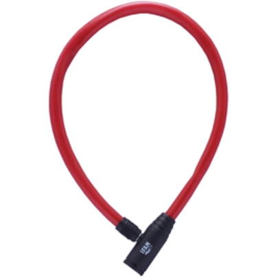 Candado cable bici junior rojo 60 cm ifam