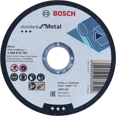 Disco c metal 115x1mm bosch