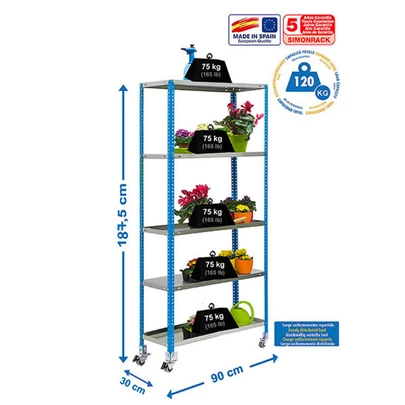 Simongarden comfort mob. 5/300 azul/galva 1875x900x300