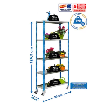 Simongarden comfort mob. 5/400 azul/galva 1875x900x400