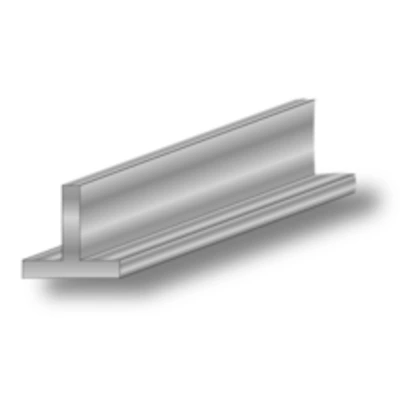 Perfil T 20x20-1m Aluminio Blanco