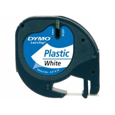 Dymo Cinta Tag Plástico Blanco 12mmx 4M