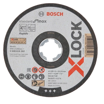 X-Lock Disco Corte Inoxidable 125 X 1mm