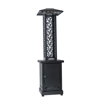 Estufa-Calentador Exterior Pellet Rubino 50x50x196cm Homologada Terraza