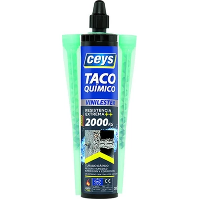 Taco Químico 300Ml 2000Kg Ceys 2 Cánulas