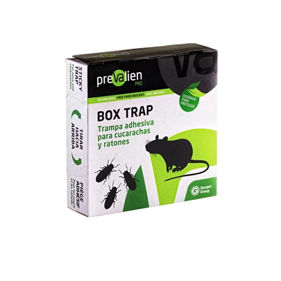 Boxtrap-trampa adhesiva para ratones y cucarachas