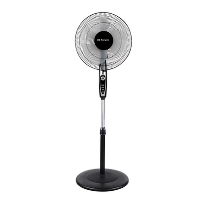 Ventilador Pie Negro 50W ORBEGOZO 40cm SF0148