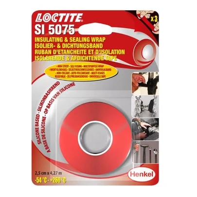 Loctite5075 Cinta Aislante Y Selladora 2,5Cm X 4,27M Roja