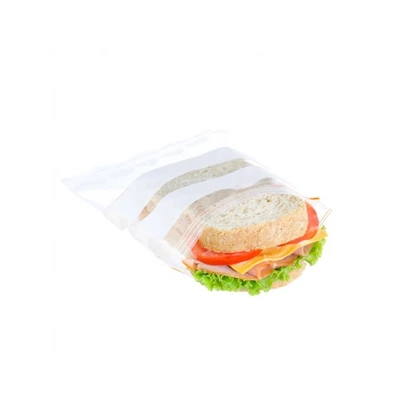 Bolsas Polietileno con autocierre y bandas de escritura G160 100X150 0,4MM