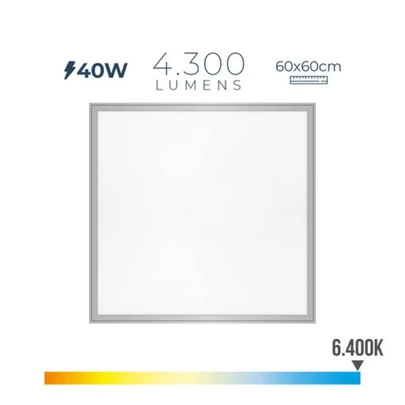 Panel de Led 40w RA80 60x60cm 6400K Luz Fría