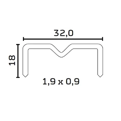 Grapa Embalaje M-18 10004659