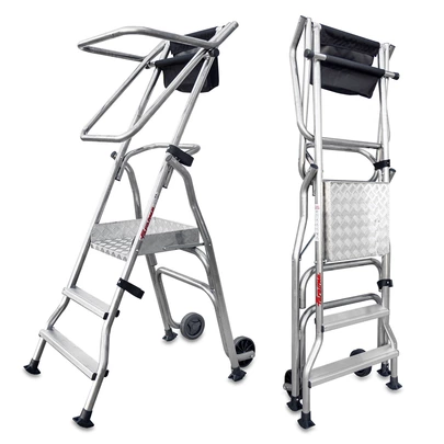 Escalera plegable PL con amplia plataforma FARAONE