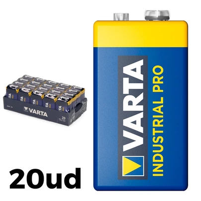 Pack 20 Pilas Industrial Varta 9V