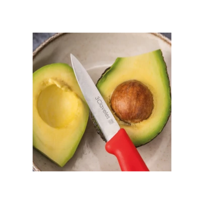 3 Claveles Cuchillo Verduras 10cm Colores Surtidos Filo Liso
