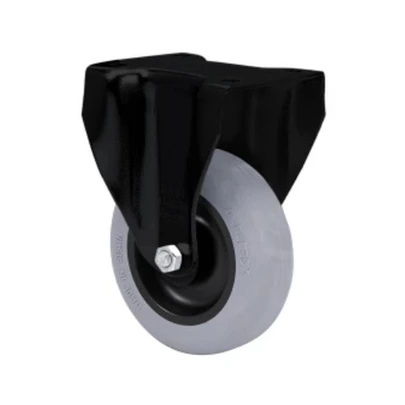 Rueda Alex 2-5141 Fija 60mm nylon goma gris eje liso