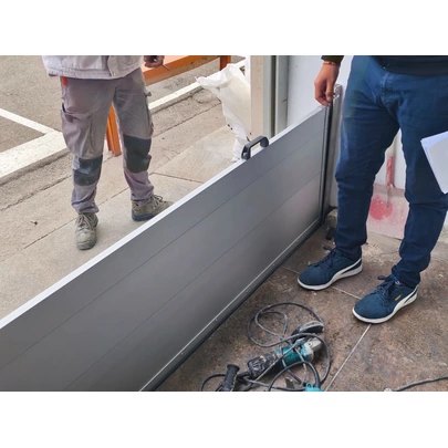 Panel Barrera Estanca Tipo Tajadera Aluminio Riesgo Inundación (PRECIO PARA 870X622mm)