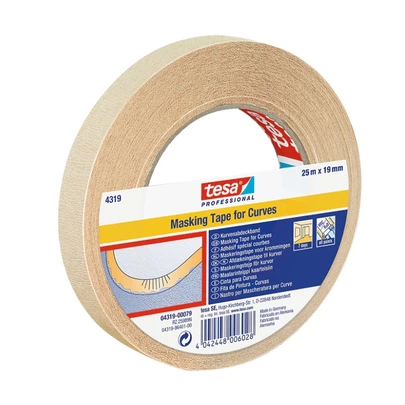 Tesa Professional 4319 Cinta para Curvas 25mx19mm