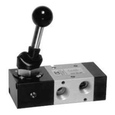 Valvula Manual 1/4-90G 3Vias Monoestable 322ml 90