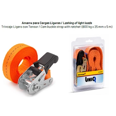 Trincaje ligero con Tensor 800kg 25mm x 5m