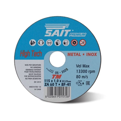 Disco Corte Sait 115x1 Inoxidable Zirconio ZA60T