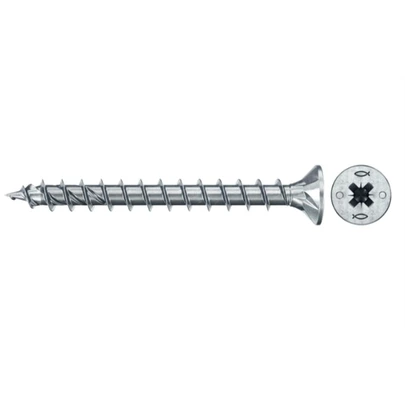Tornillo de aglomerado PowerFast FPF II CZF 5,0 x 60 BC 100u