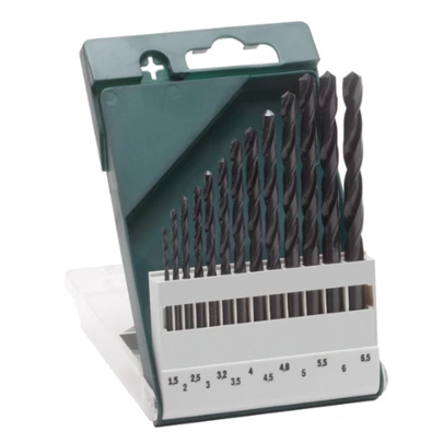 Set de 13 brocas para metal HSS-R, DIN 3381,5; 2,0; 2,5; 3,0; 3,2; 3,5; 4,0; 4,5; 4,8; 5,0; 5,5; 6,0; 6,5 mm