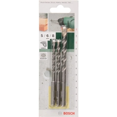 Set de 3 brocas para hormigón SDS quick5,0x100; 6,0x100; 8,0x120