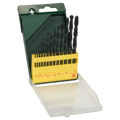 Set con 13 brocas HSS-R para metal