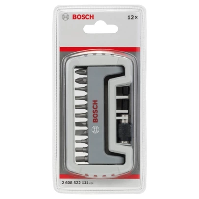 Set de puntas de atornillar con portabrocas PH/PZ/T/S/HEX, 11 unidades