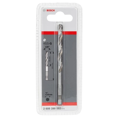 PRO Pilot Drill Bit, sierra de corona con sistema Quick Change HSS-G de 6,35 x 100 mm