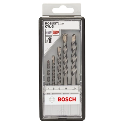 Set de brocas para hormigón Robust Line CYL-3, 5 unidades, de 4 - 10 mm