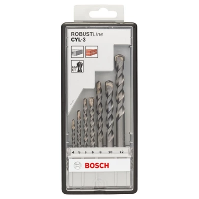 Set de brocas para hormigón Robust Line CYL-3, 7 unidades, de 4 - 12 mm